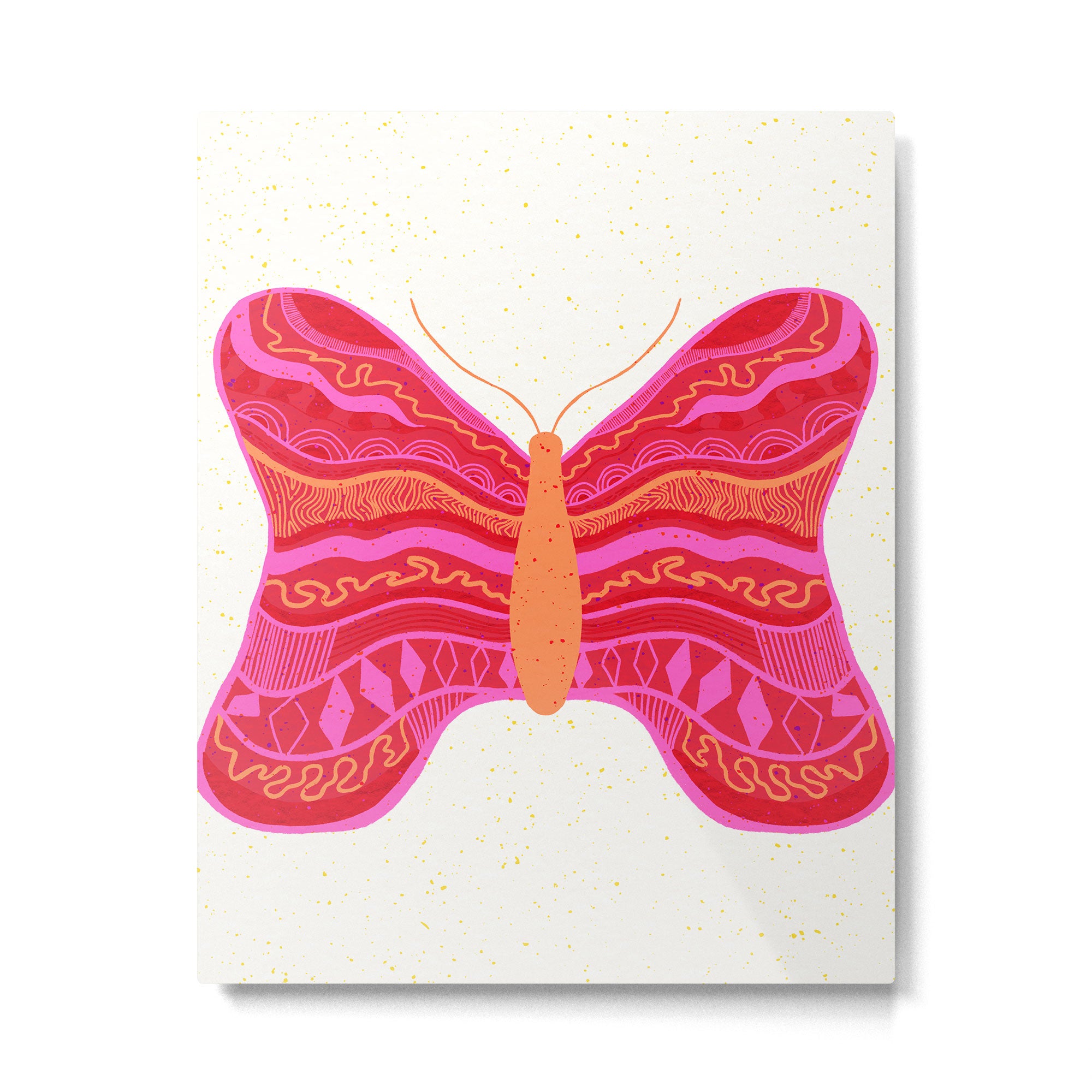 Psychedelic Butterfly Metal Print Gallery Image 6