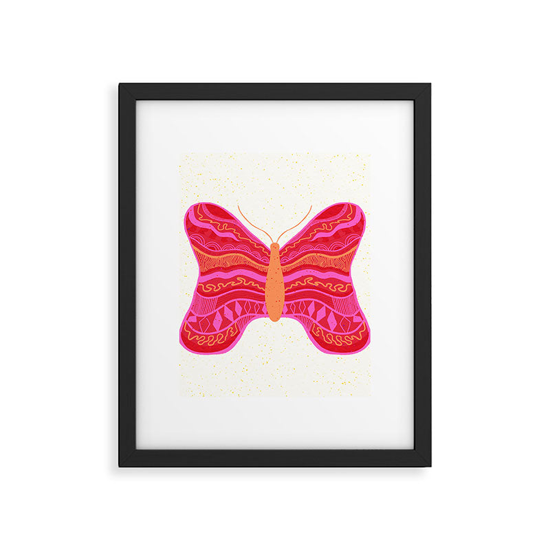 Psychedelic Butterfly Framed Art Print Gallery Image 6
