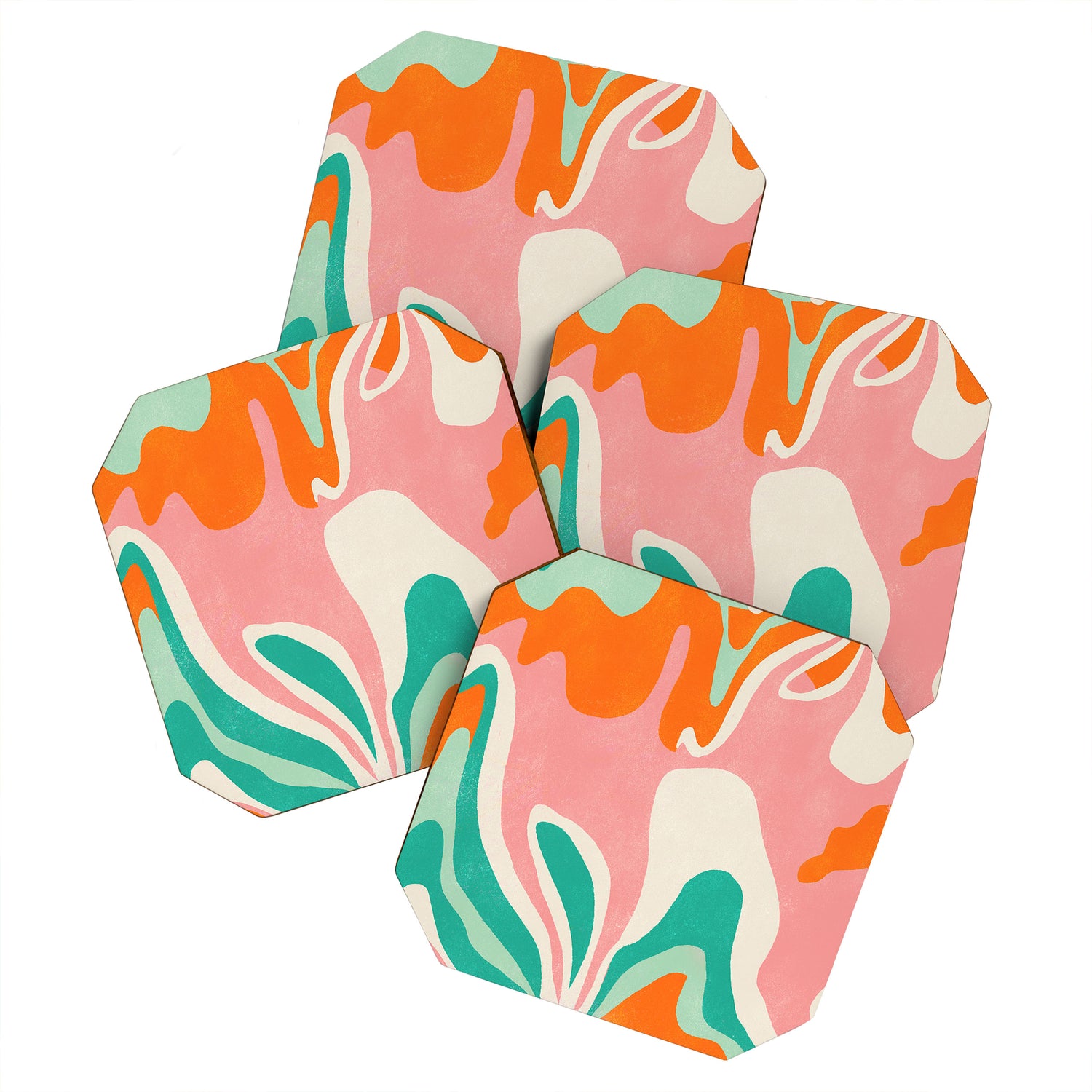 psychedelic fleurs Coaster Gallery Image 1
