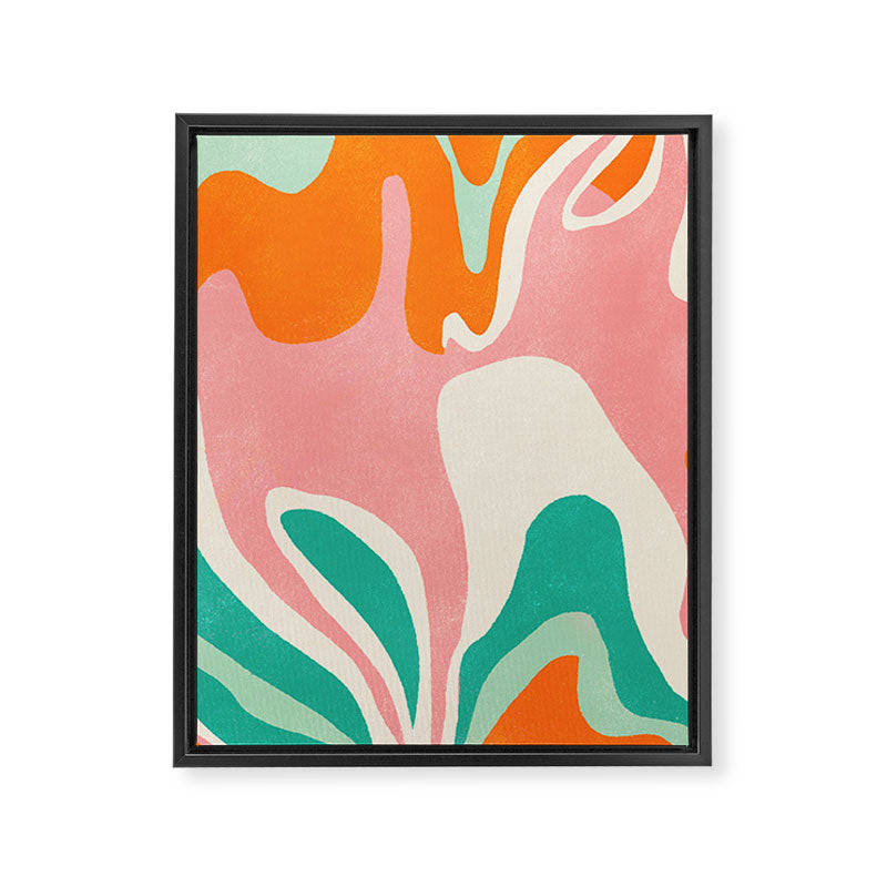 psychedelic fleurs Framed Canvas Print Gallery Image 8