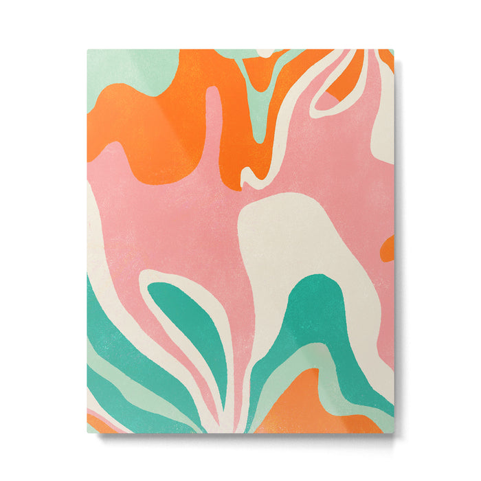 psychedelic fleurs Metal Print Gallery Image 1