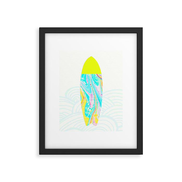 psychedelic surf Framed Art Print Gallery Image 1