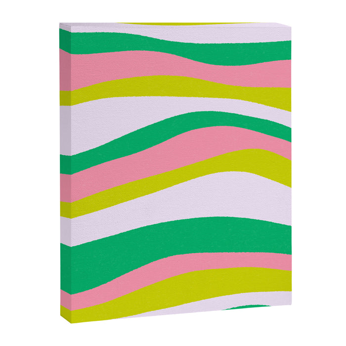 Retro Ribbon Stripes Canvas Print Gallery Image 1