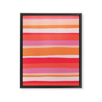 rosalita, warm sunset stripes Framed Canvas Print Gallery Image 6