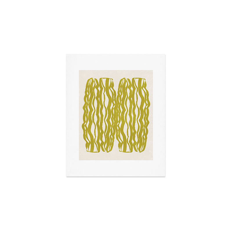 SAGUARO cactus, olive Art Print Gallery Image 1