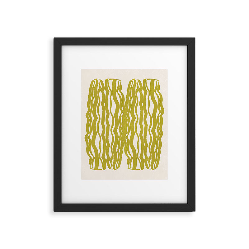 SAGUARO cactus, olive Framed Art Print Gallery Image 5