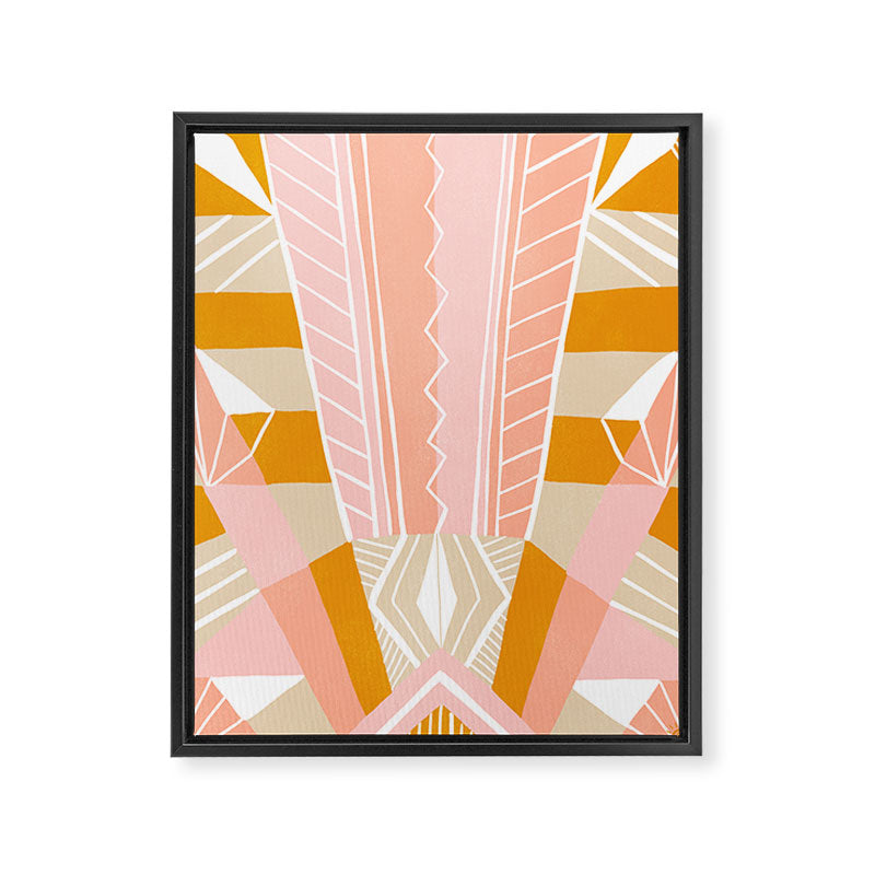 salida, peach Framed Canvas Print Gallery Image 6
