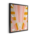 salida, peach Framed Canvas Print Gallery Image 2