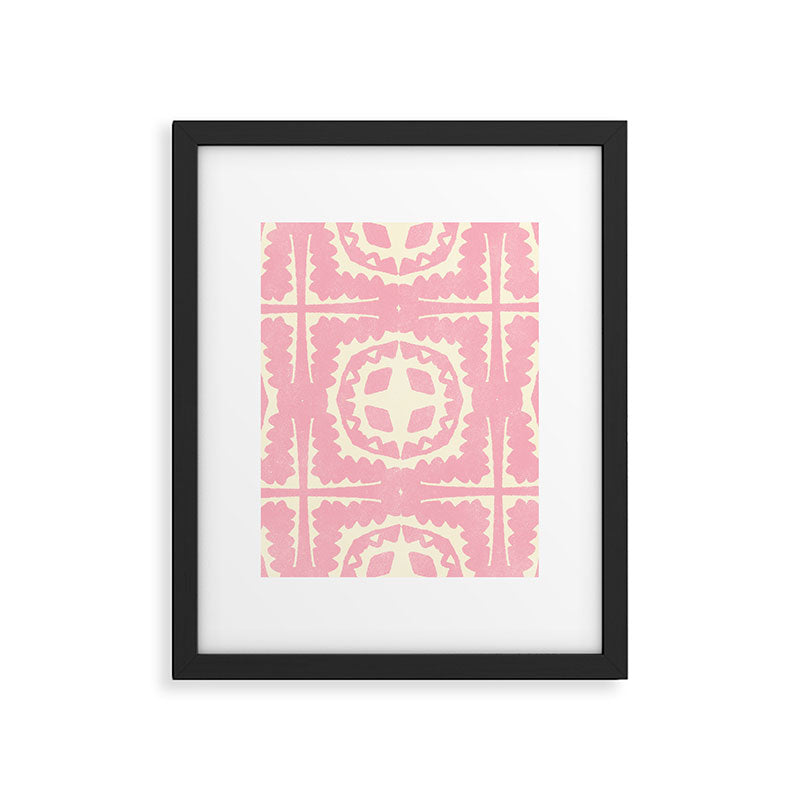 sayulita, pink Framed Art Print Gallery Image 6