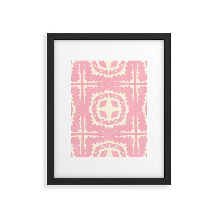 sayulita, pink Framed Art Print Gallery Image 1