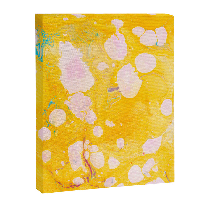 speckled marble | yellow Canvas Print Gallery Image 1