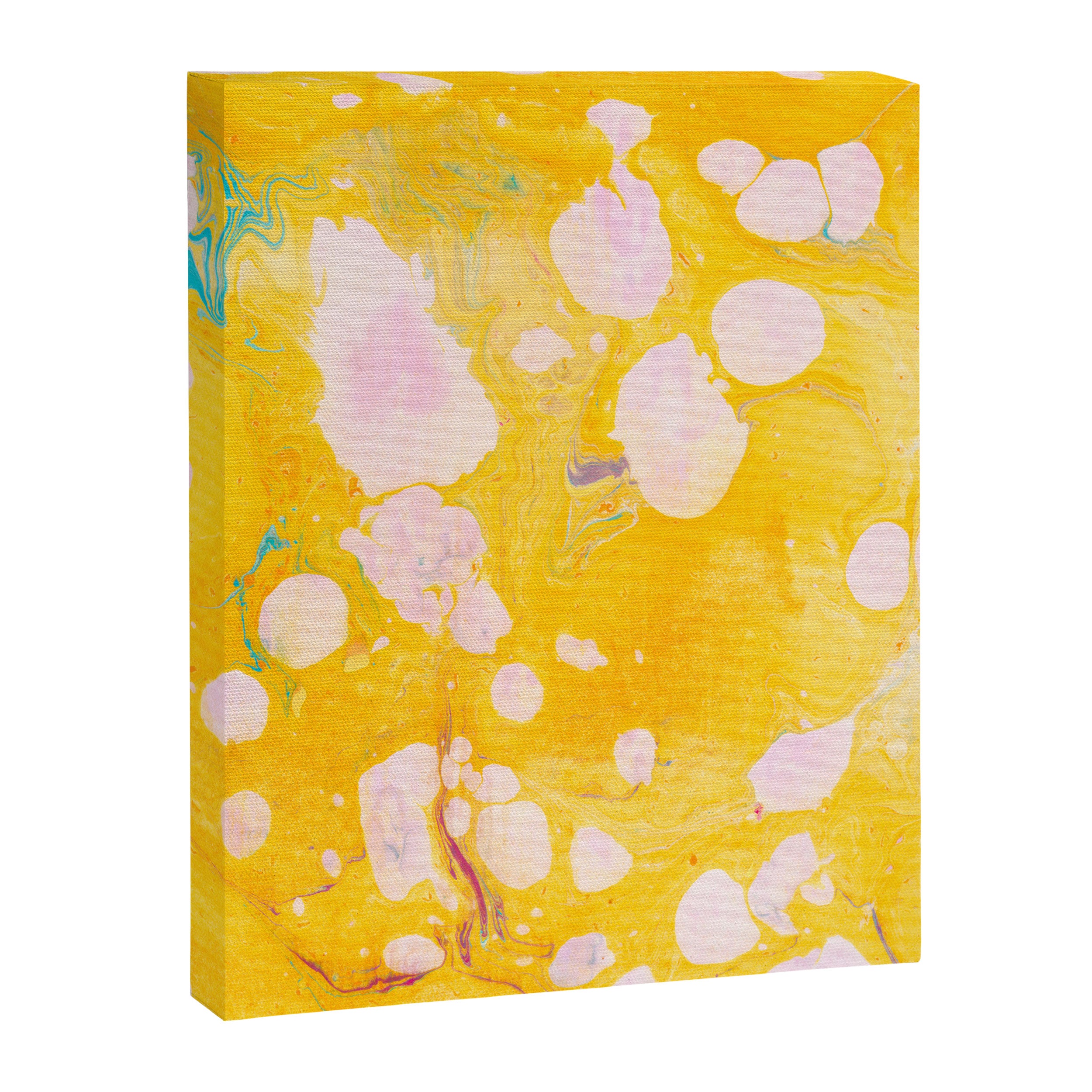 speckled marble | yellow Canvas Print Gallery Image 8