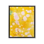 speckled marble | yellow Framed Canvas Print Gallery Image 8