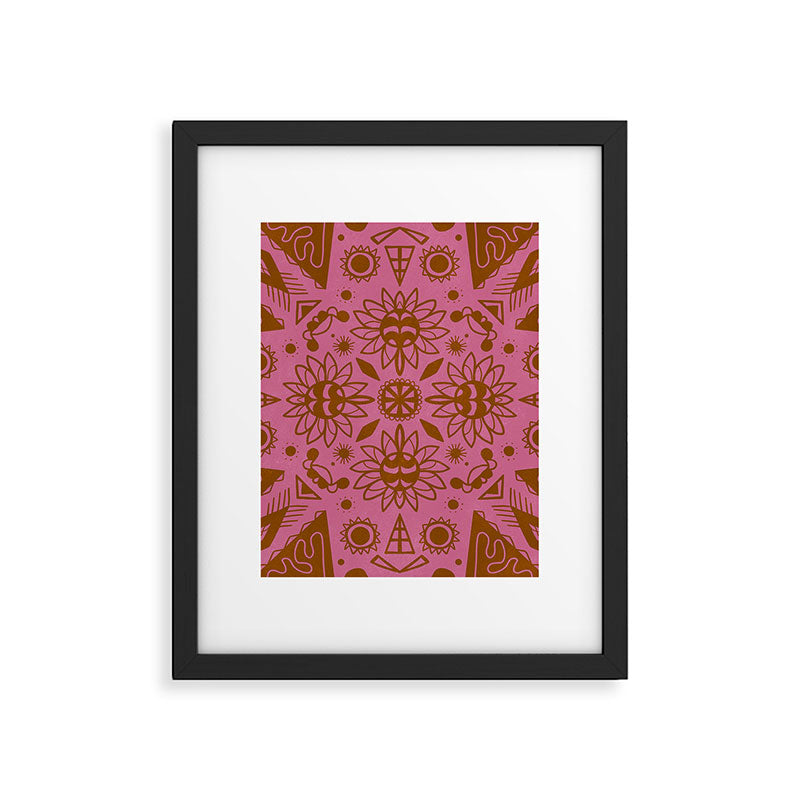 summer solstice mandala Framed Art Print Gallery Image 6