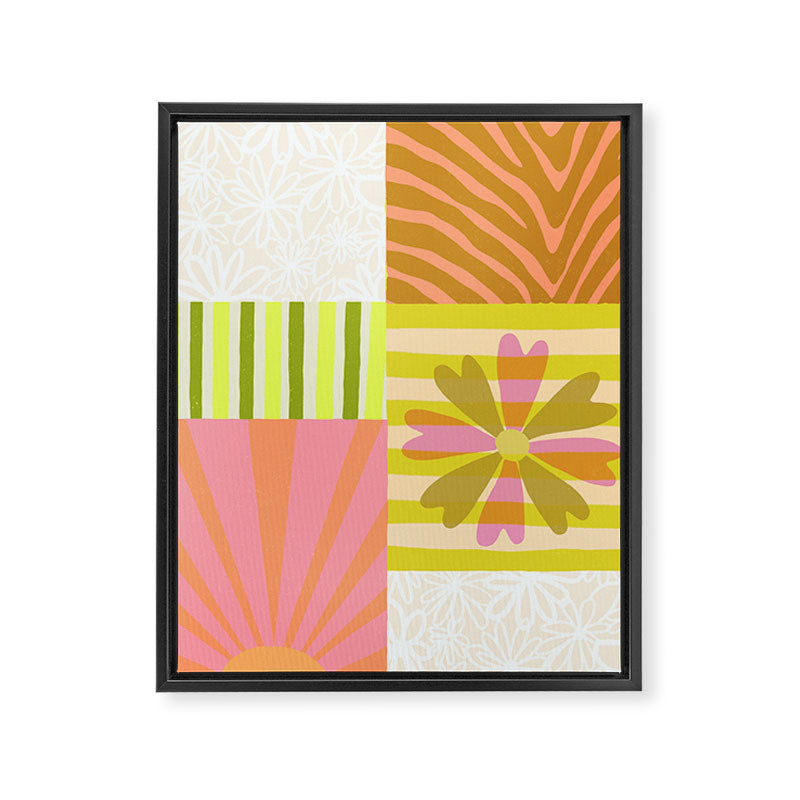Sun Blocks, Vacation Mode Framed Canvas Print Gallery Image 6