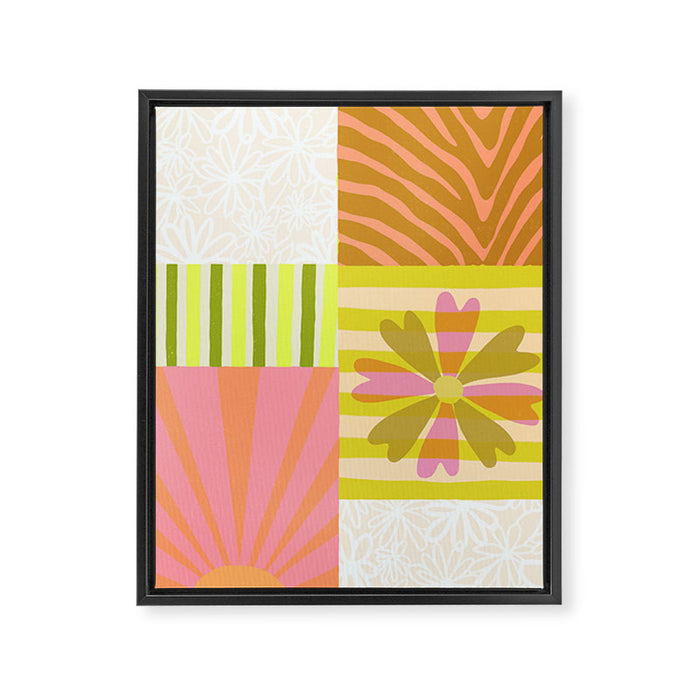 Sun Blocks, Vacation Mode Framed Canvas Print Gallery Image 1