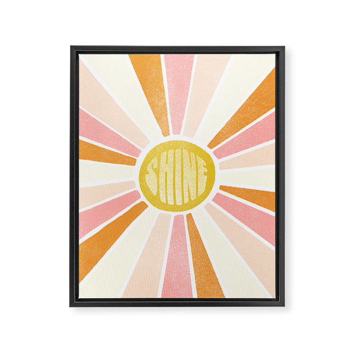 sundial shine Framed Canvas Print Gallery Image 1
