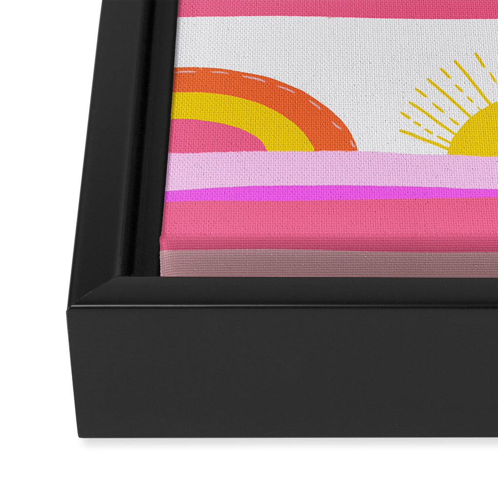 sunrise, sunset Framed Canvas Print Gallery Image 3