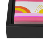 sunrise, sunset Framed Canvas Print Gallery Image 3