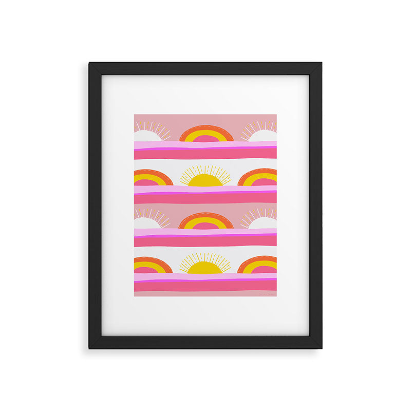 sunrise, sunset Framed Art Print Gallery Image 6