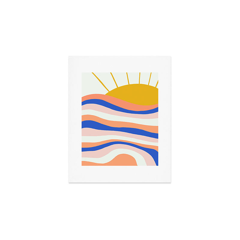 sunrise surf Art Print Gallery Image 1
