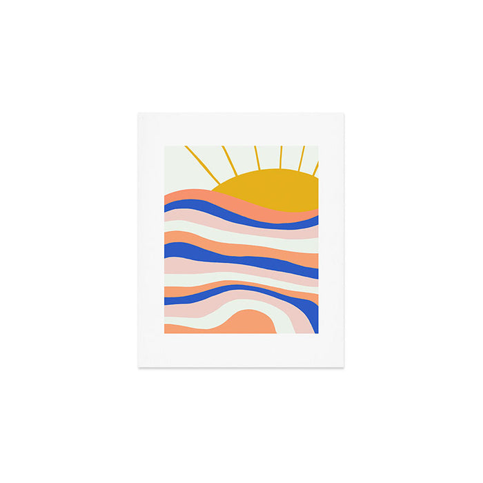 sunrise surf Art Print Gallery Image 1