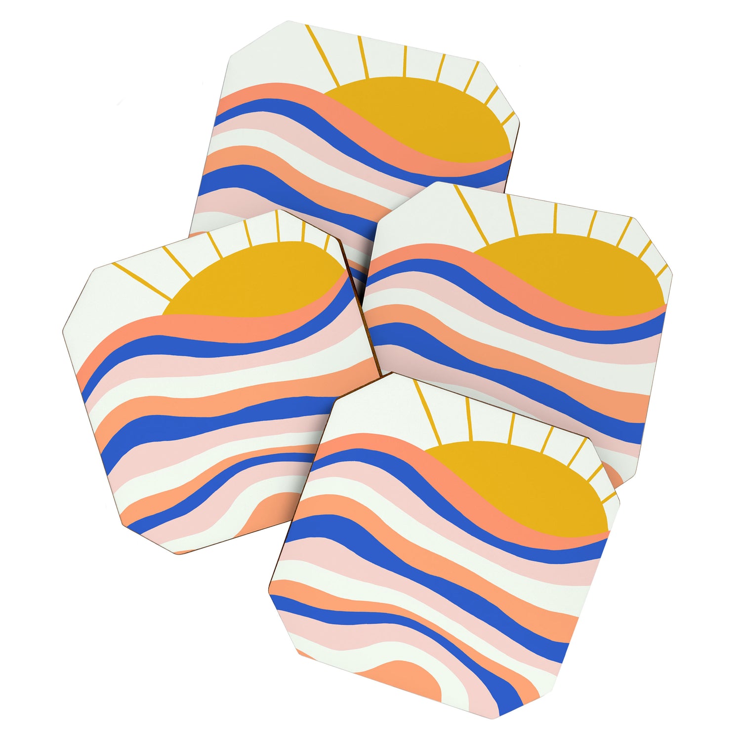 sunrise surf Coaster Gallery Image 1