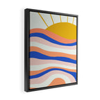 sunrise surf Framed Canvas Print Gallery Image 2