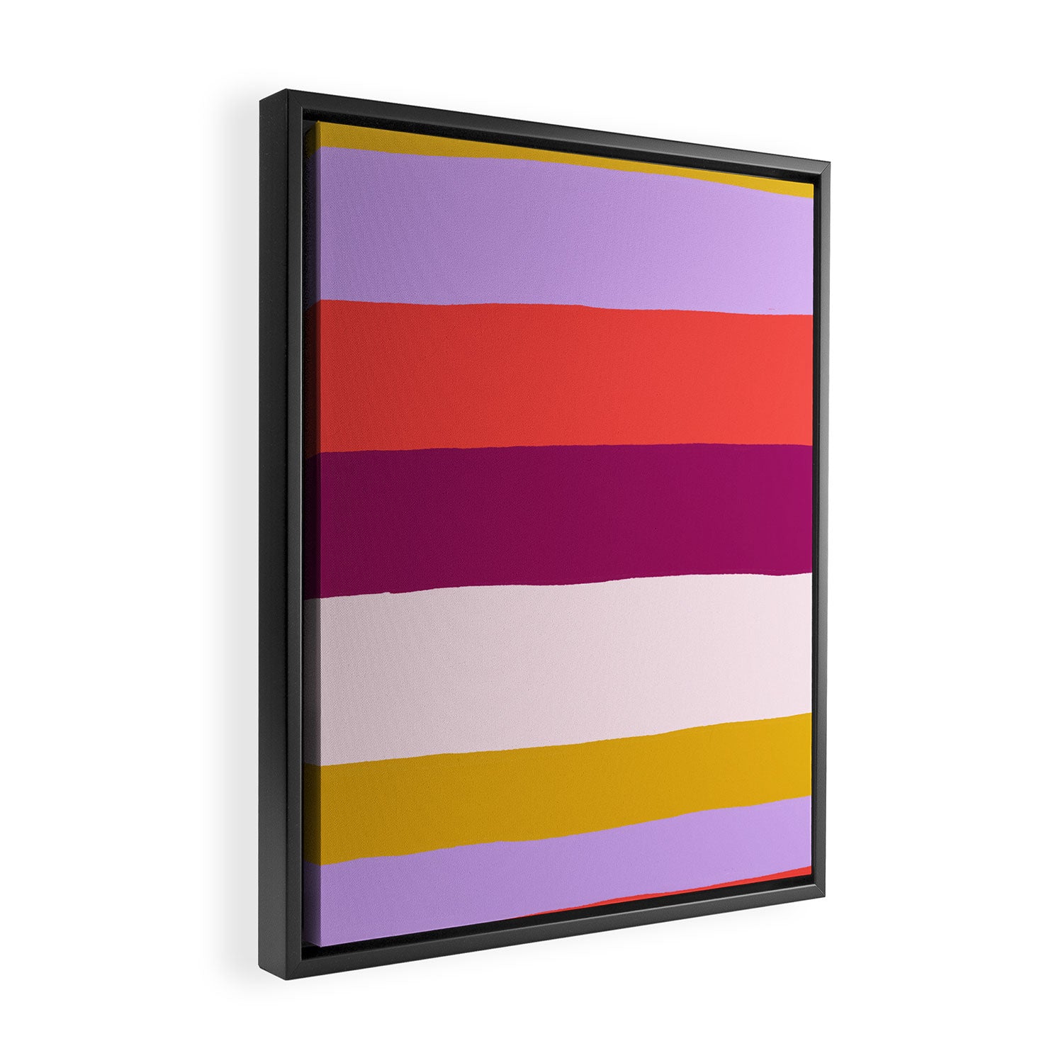 Sunset Stripes Framed Canvas Print Gallery Image 2