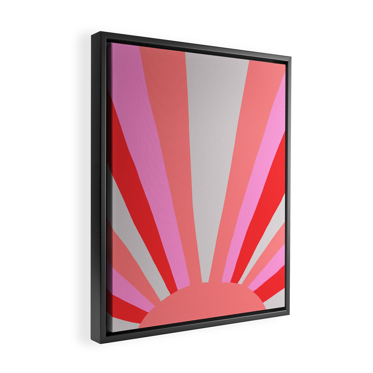 sunshine state, coral Framed Canvas Print Gallery Image 2
