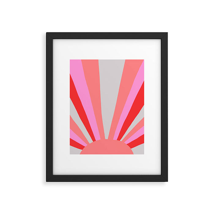 sunshine state, coral Framed Art Print Gallery Image 1