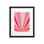sunshine state, coral Framed Art Print Gallery Image 6