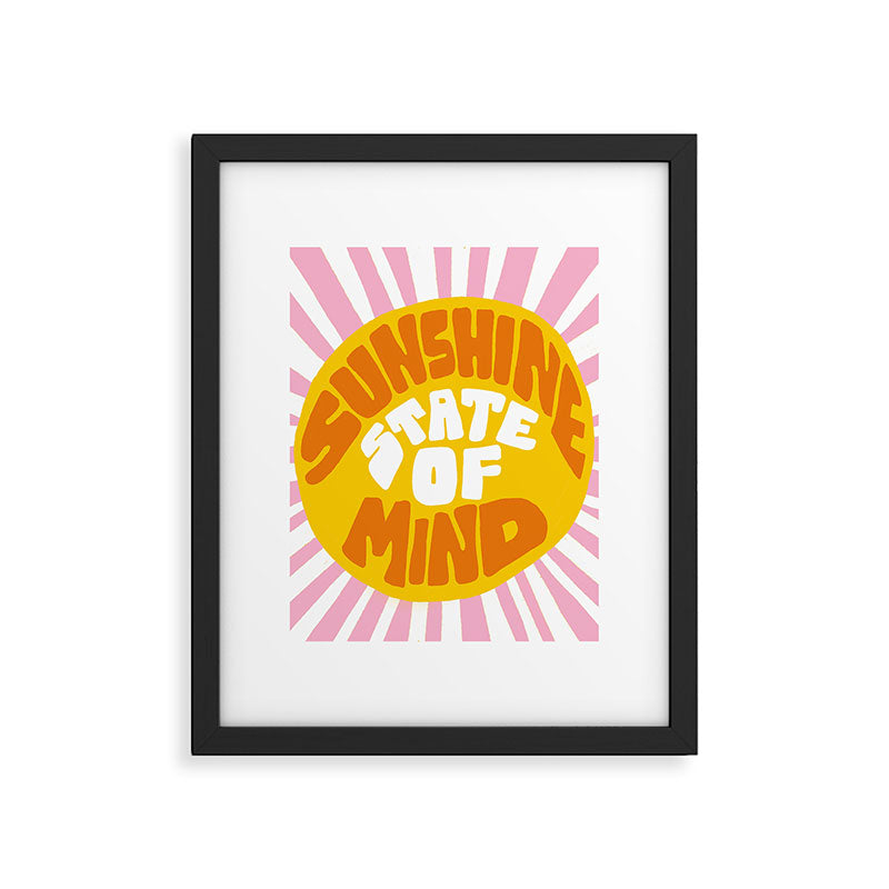 Sunshine Vibes Framed Art Print