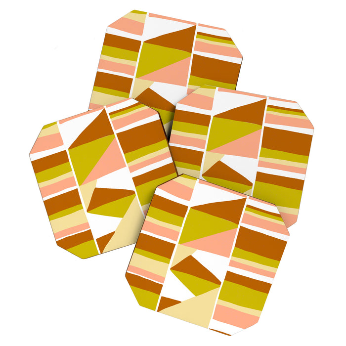 Sunwoven, sand and sage Coaster Gallery Image 1