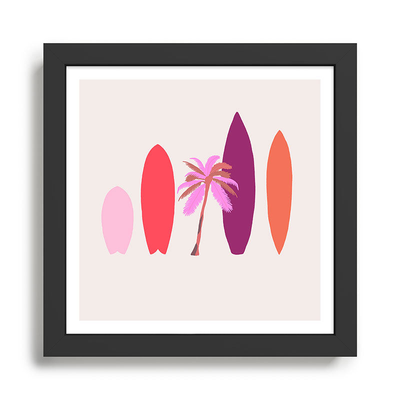 tropical surf Framed Art Print Gallery Image 1