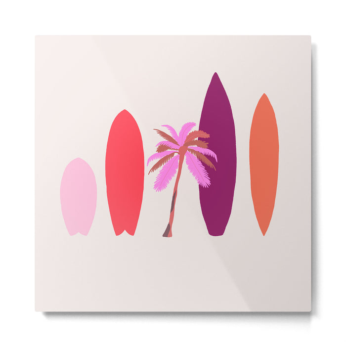 tropical surf Metal Print Gallery Image 1