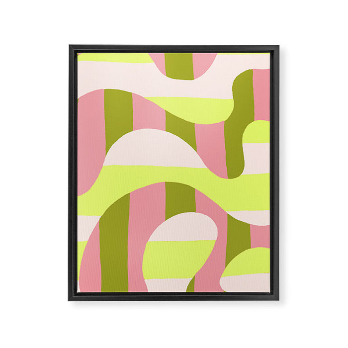 Watermelon Curve Framed Canvas Print Gallery Image 1