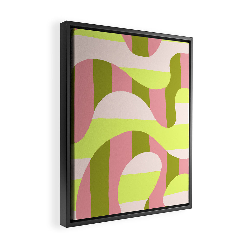 Watermelon Curve Framed Canvas Print Gallery Image 2