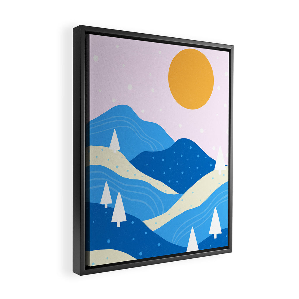 Winter Vista Framed Canvas Print Gallery Image 2