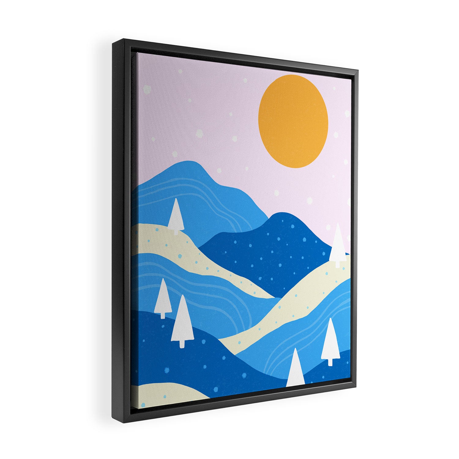 Winter Vista Framed Canvas Print Gallery Image 2