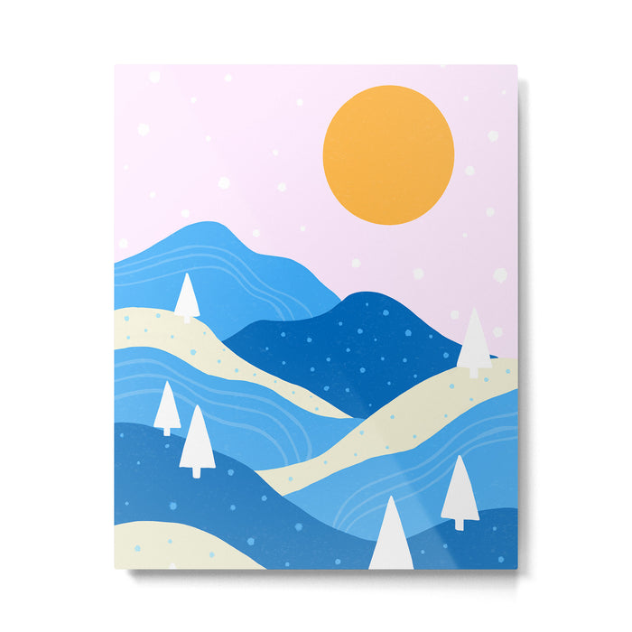 Winter Vista Metal Print Gallery Image 1