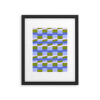 Woven Checkerboard, peri Framed Art Print Gallery Image 5
