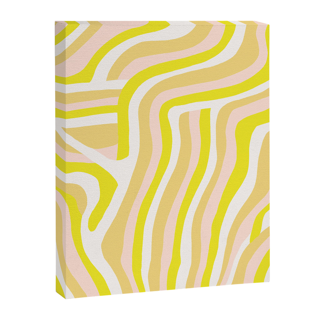 yellow zebra stripes Canvas Print Gallery Image 8