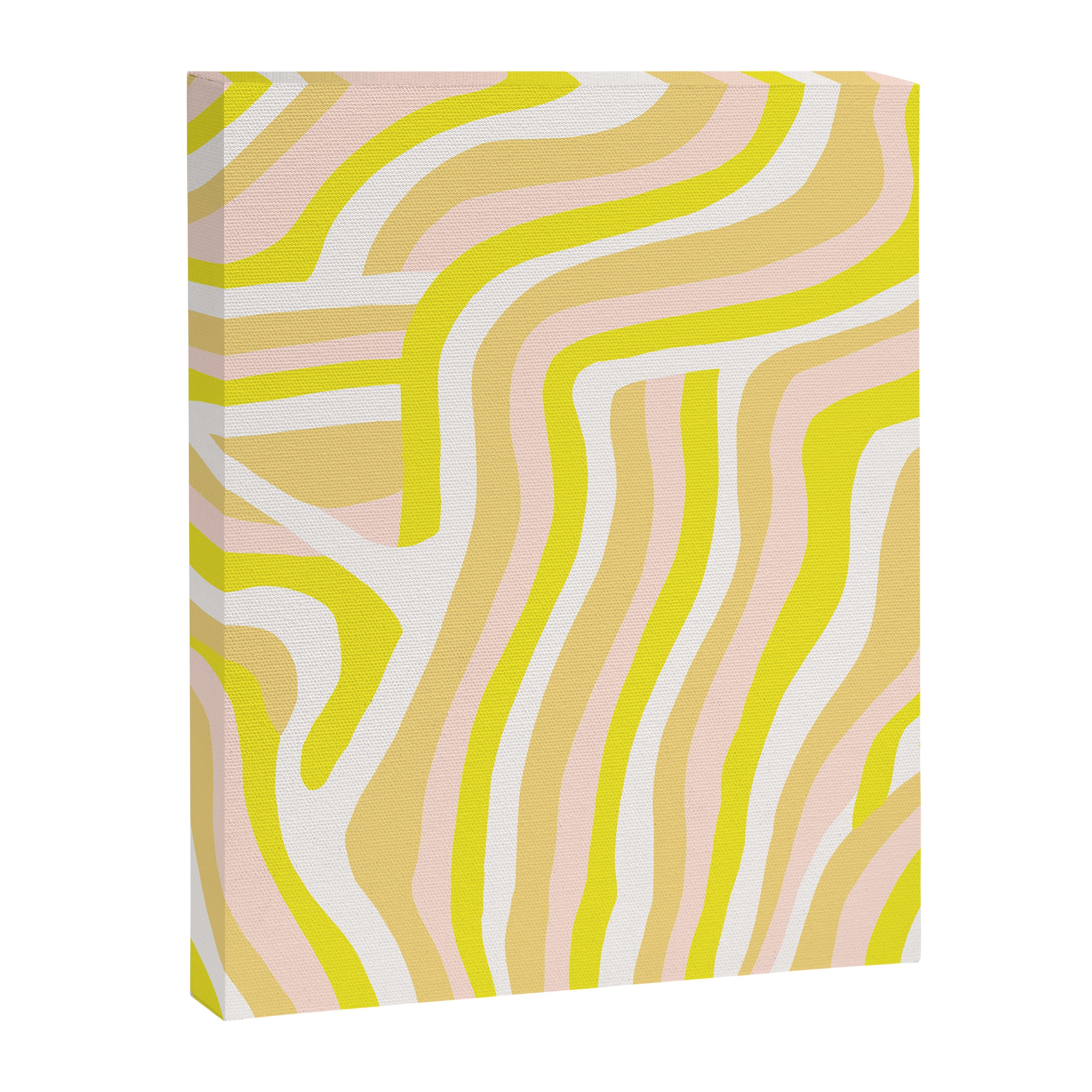 yellow zebra stripes Canvas Print Gallery Image 8