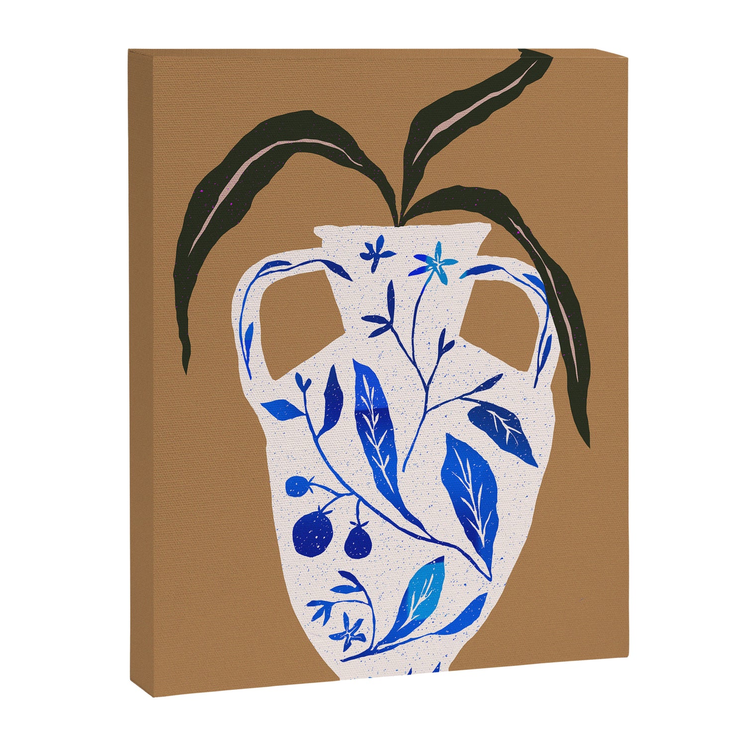 Dynasty Vase with Citrus & Blossoms Canvas Print Gallery Image 6