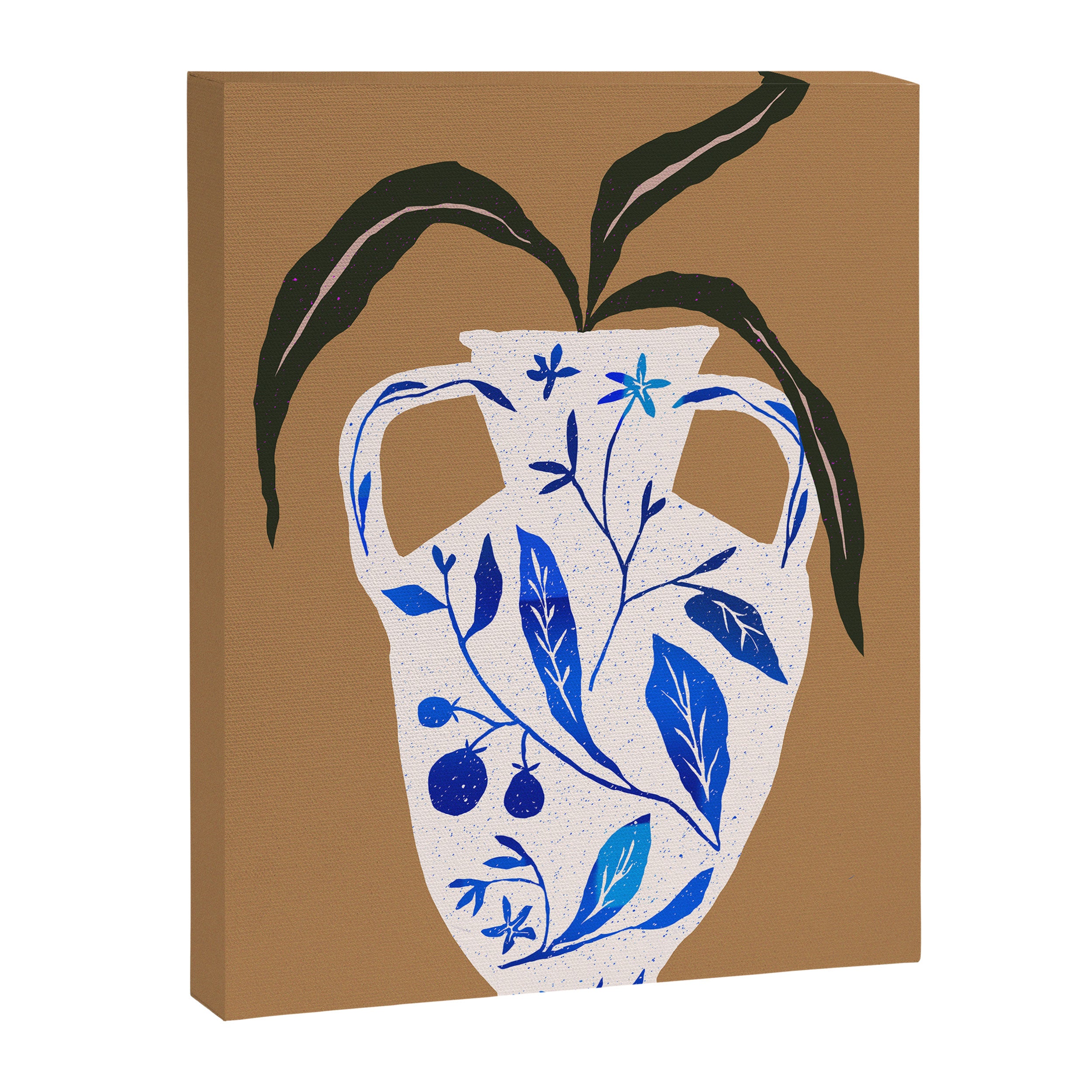 Dynasty Vase with Citrus & Blossoms Canvas Print Gallery Image 6