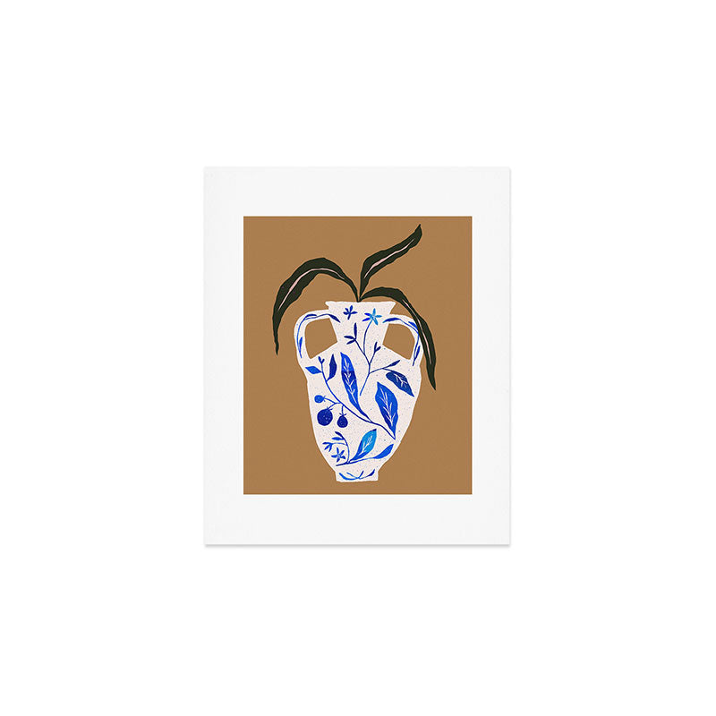 Dynasty Vase with Citrus & Blossoms Art Print