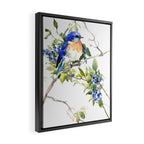 Bluebird and Blueberry Framed Canvas Print Gallery Image 2