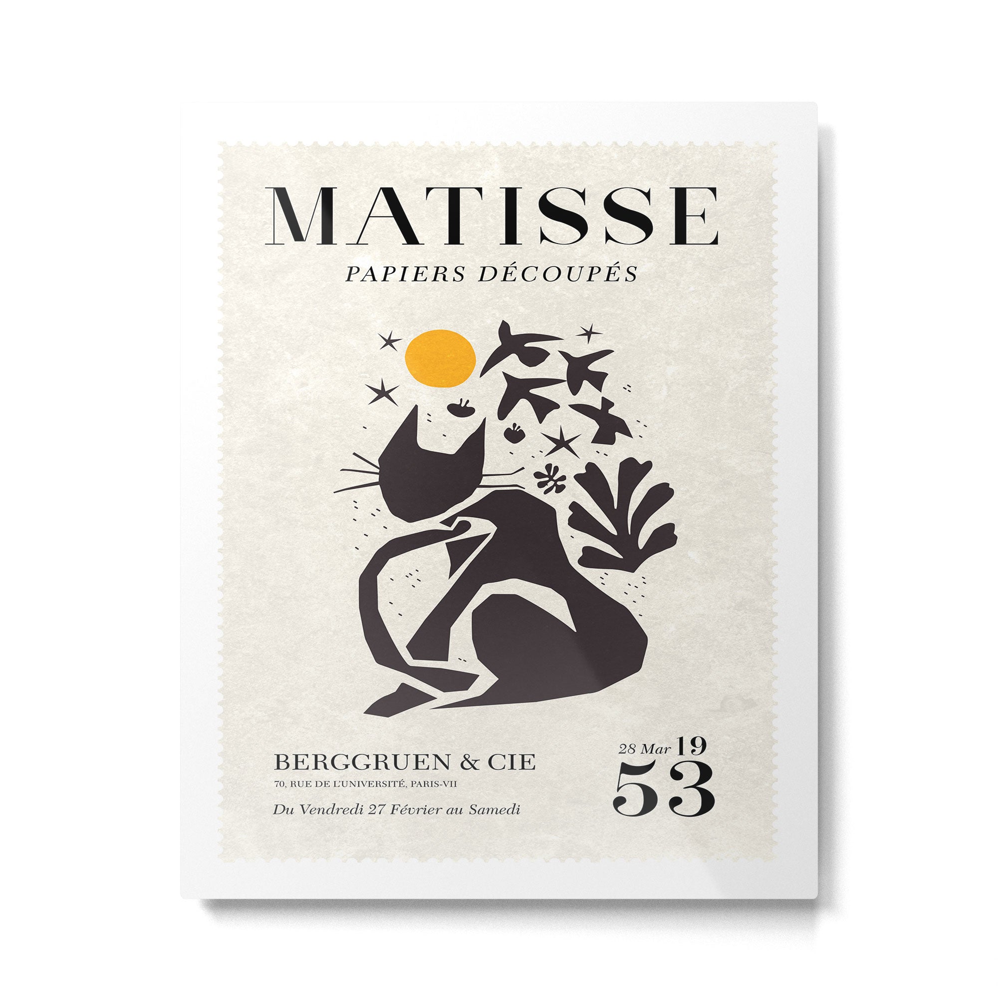Matisse Cat Artwork Metal Print Gallery Image 4
