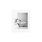 Penguin in Bathtub Art Print Gallery Image 1